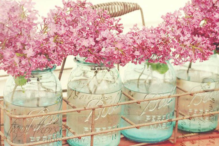 peonies flower arrangements in mason jars