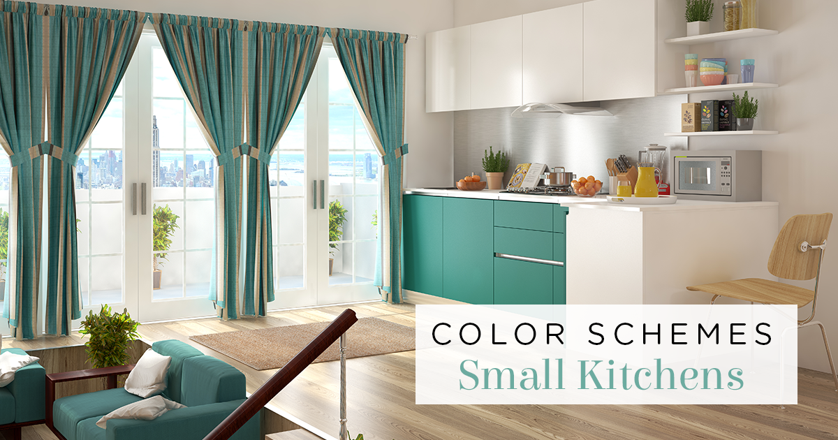 Smart Color Schemes For Small Kitchens, What Color Is Best For Small Kitchen