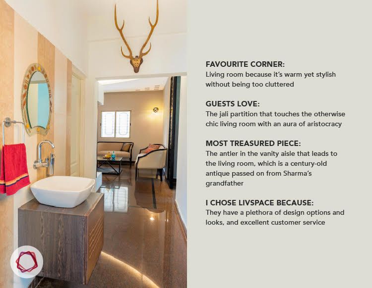 Bangalore interior design_passage way_antlers