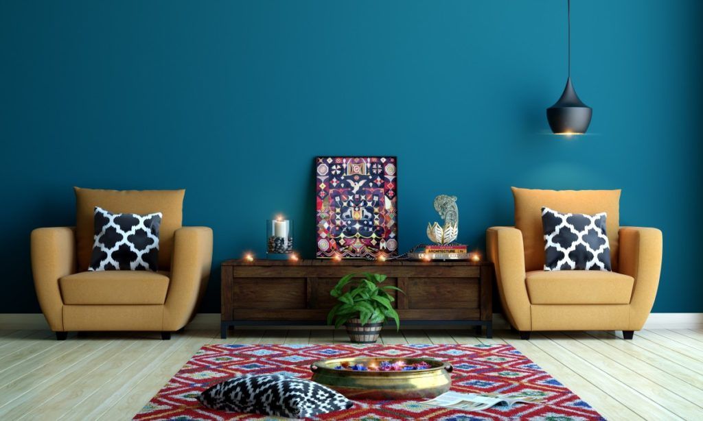 triadic color scheme interior design