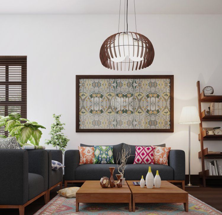 Arrange interior decor items that are visually similar.