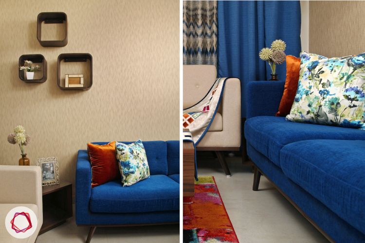 living-room-blue-sofa-home-renovation-in-mayur-vihar