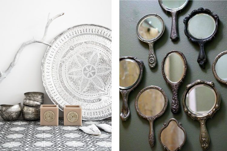 Group your silver items and display your silverware, like you would your art. Group your silver items and display your silverware, like you would your art.