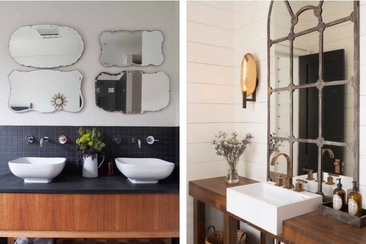 Install mirrors to make your bathroom seem larger than it is. Bathroom decorating tips_use mirrors