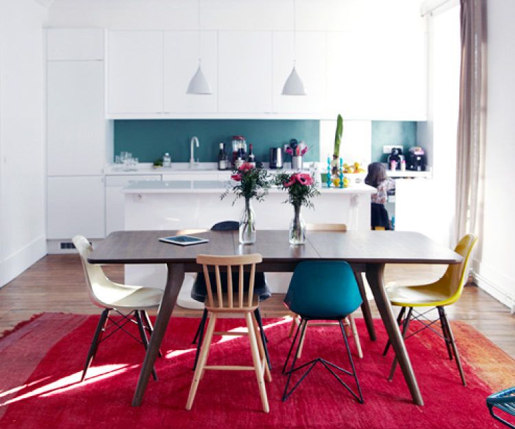 Add some intrigue by mixing it up with different styles when choosing dining chairs.