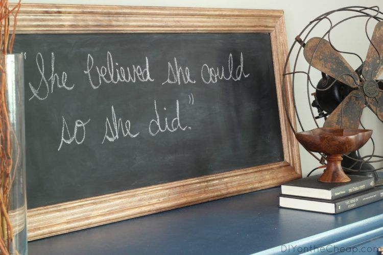 easy weekend projects framed chalkboard