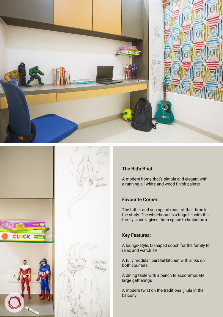 Mumbai interior design_Livspace home_study room