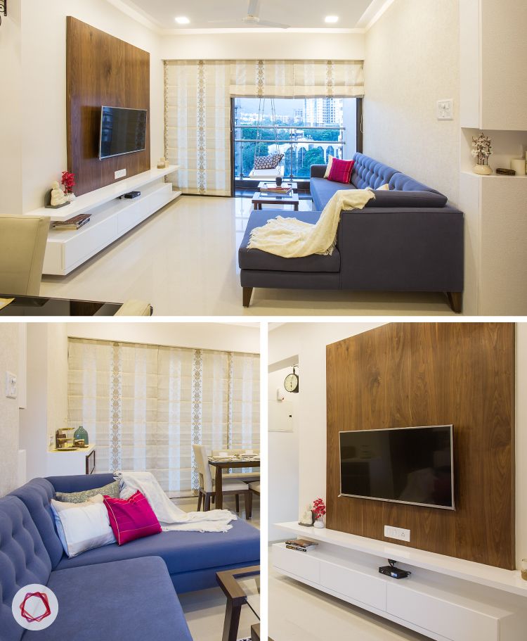 Mumbai interior design_Livspace home_navy couch