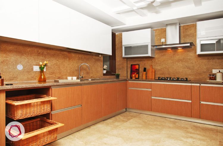 Delhi kitchen interior design - large and spacious kitchen