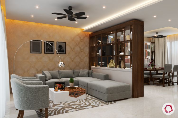 Separate Living And Dining Areas, Living Dining Room Combo Ideas India