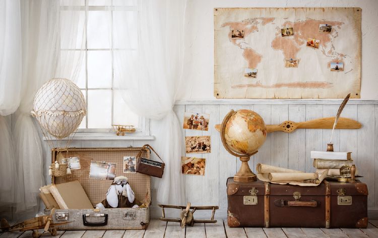 World map decor ideas 