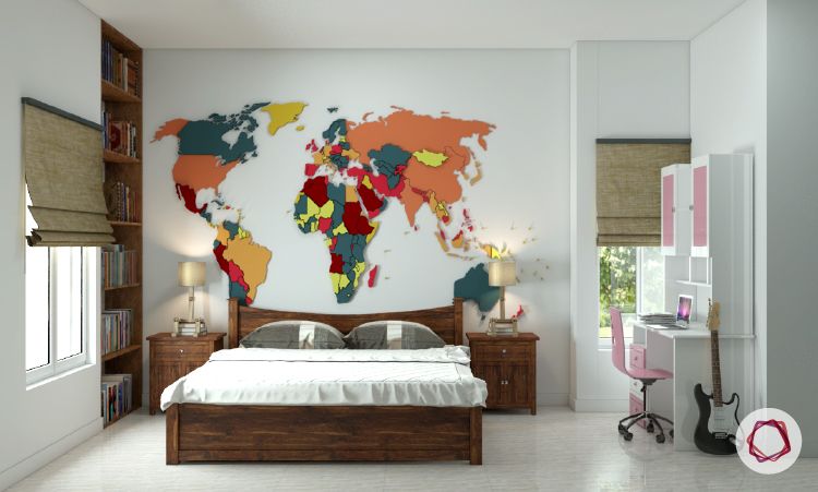 World map decor ideas 