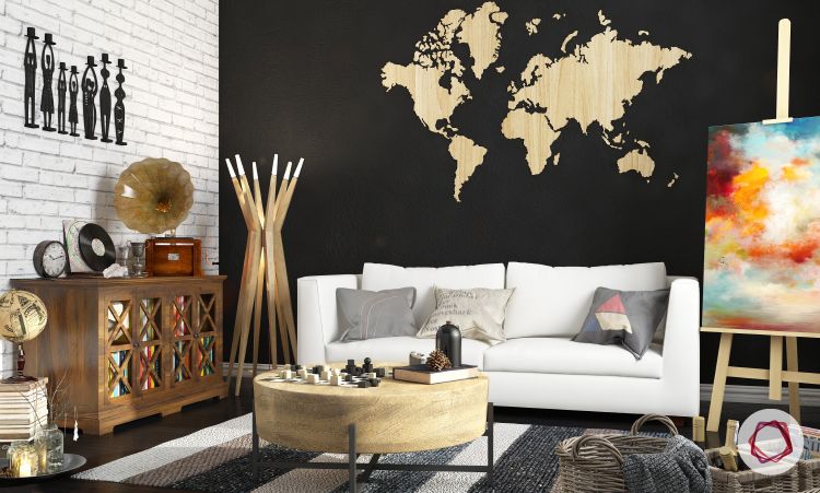 World map decor ideas 