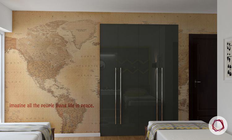 World map decor ideas 