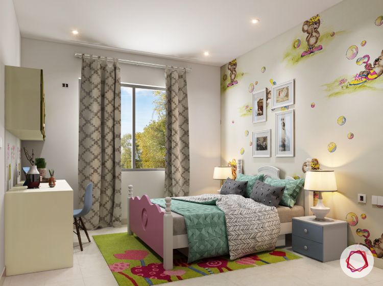 accent wall ideas for kids’ rooms