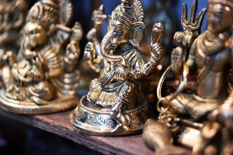 Brass can sometimes form patina. Use our pooja room cleaning tips to get rid of it.