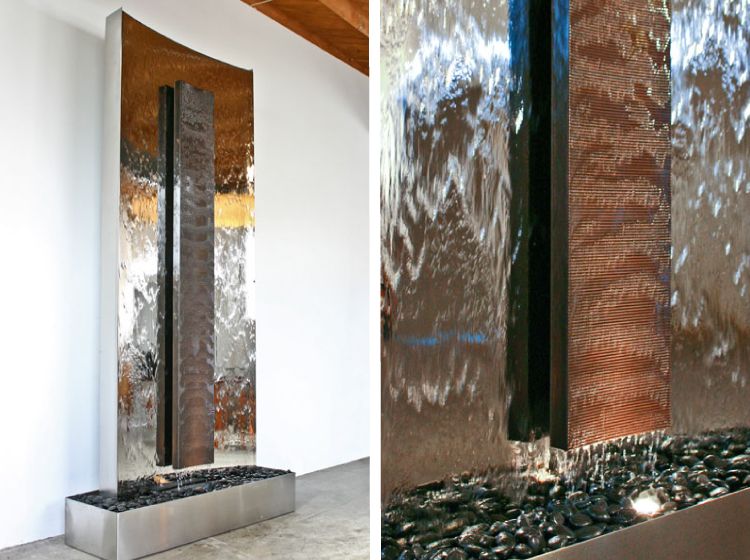 6 Indoor Water Fountains That Will Rejuvenate Any Home - Wall Fountain Indoor India