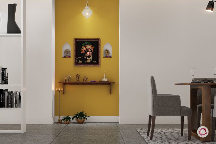 7 Trendy Colour Ideas For Pooja Room