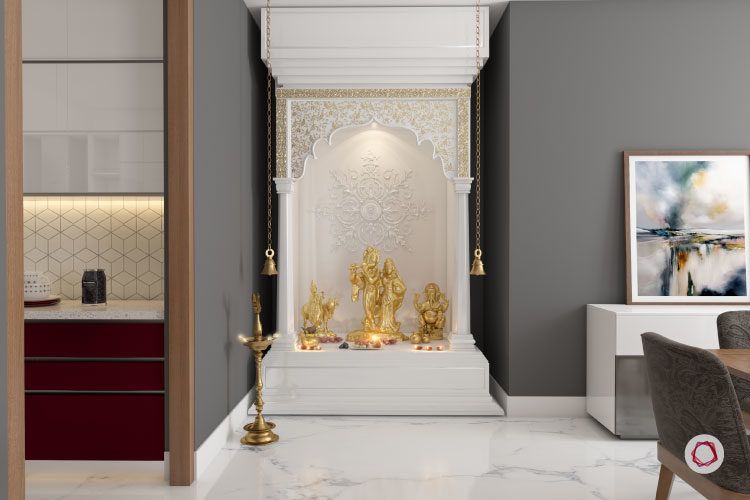 7 Trendy Colour Ideas For Pooja Room