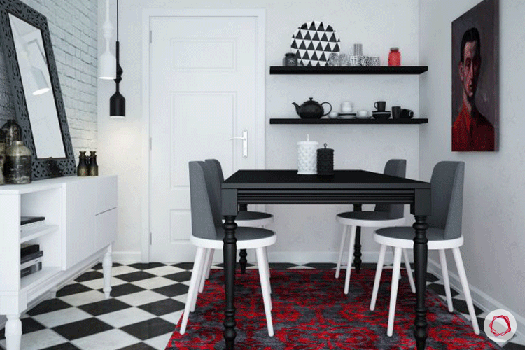 Accent color red_dining