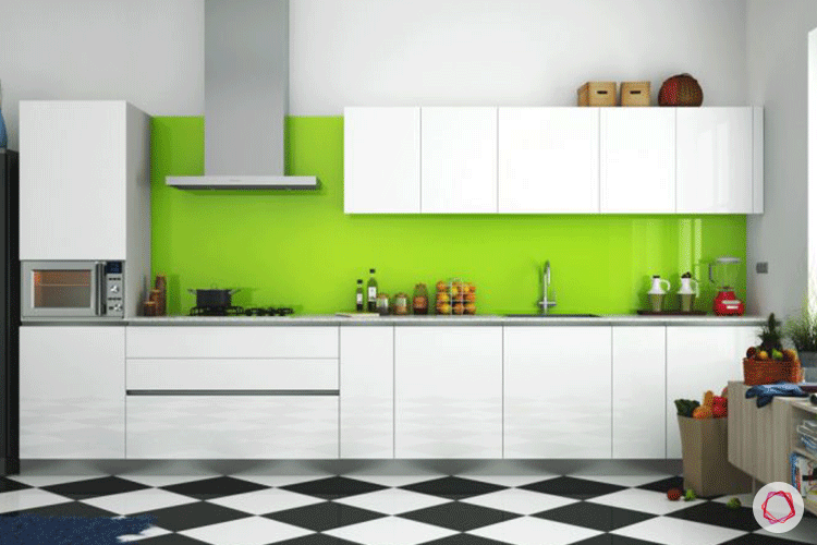 Accent color green_kitchen