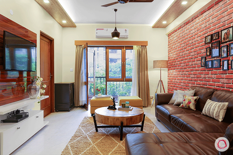 faux-brown-brick-wallpaper-living-room-design