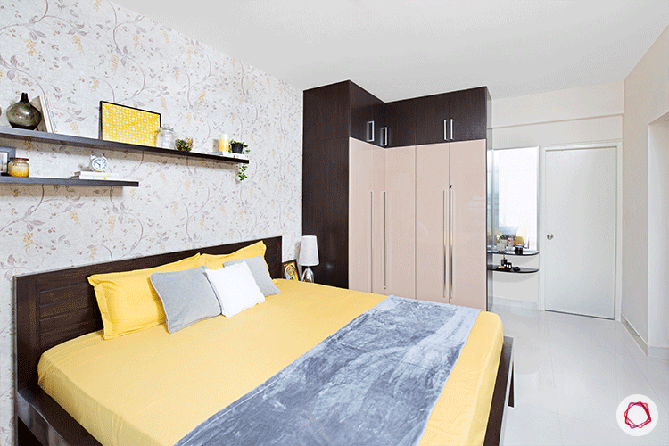 Fresh colors Bangalore interior design master bedroom full