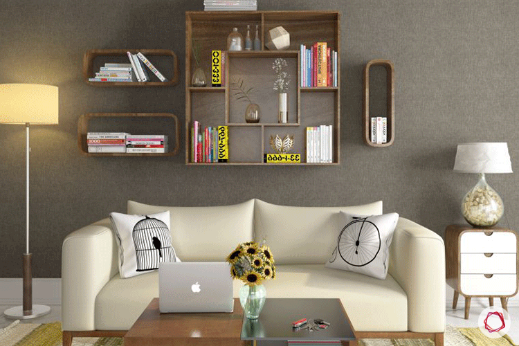 Space saving ideas wall mounted shelves