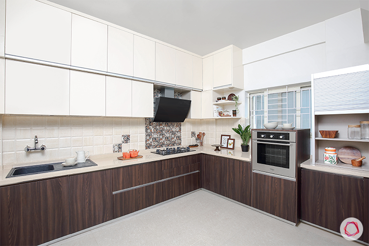 Kitchen with loft entire view