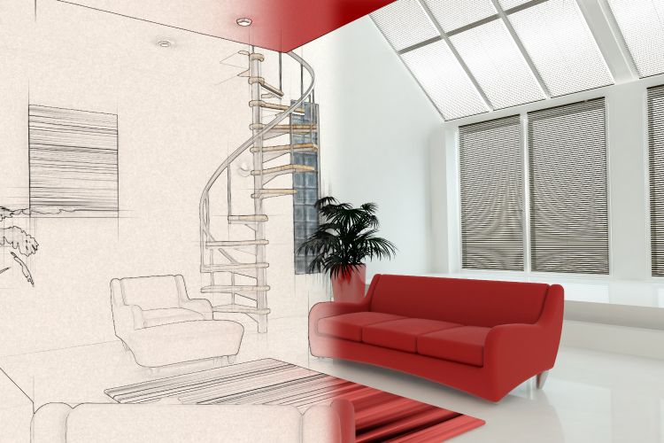 interior design guide_living room sketch
