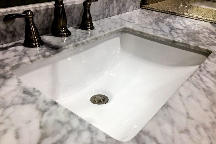 Your Guide To Choosing Bathroom Countertops, How To Install Undermount Bathroom Sink Granite Countertop