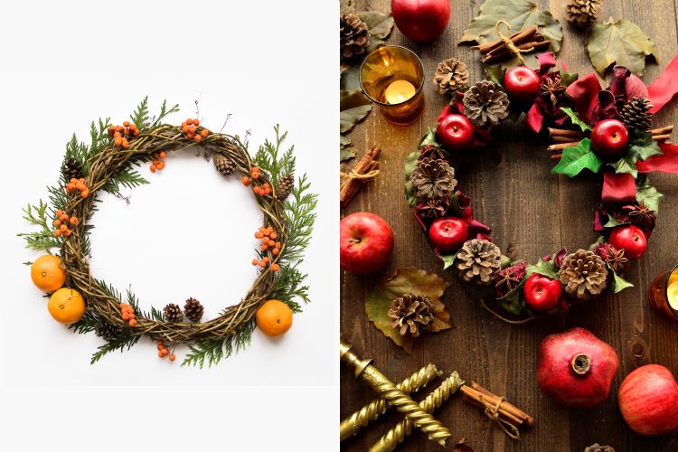 christmas wreath DIY