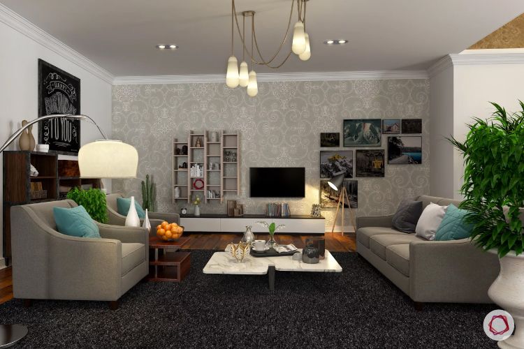 grey living room