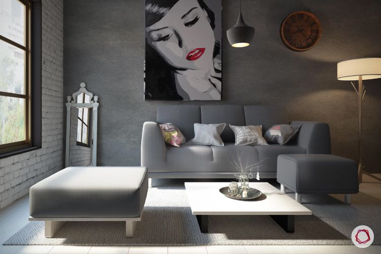 grey living room