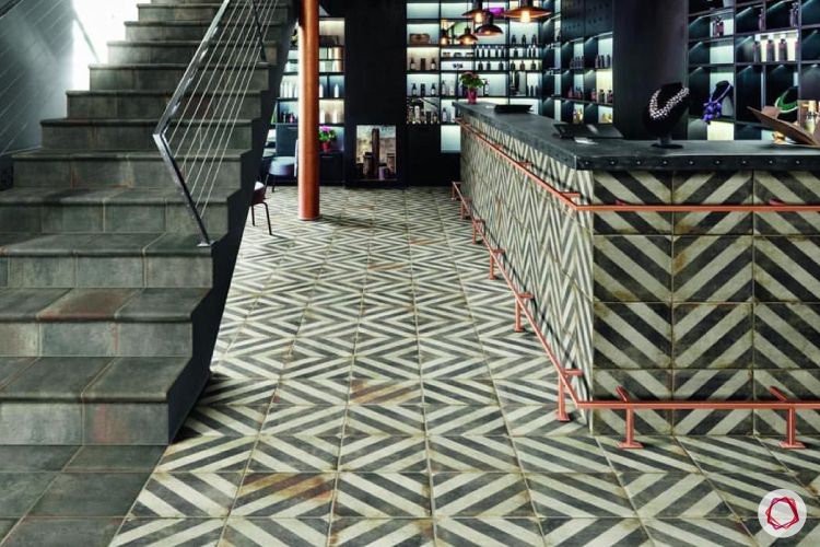 rustic tile designs-patterned tile designs