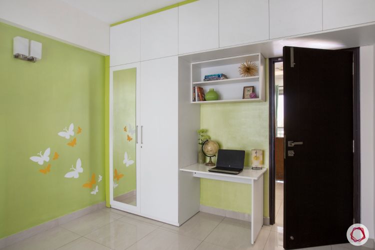 lime-green-wall-white-wardrobe-cum-study