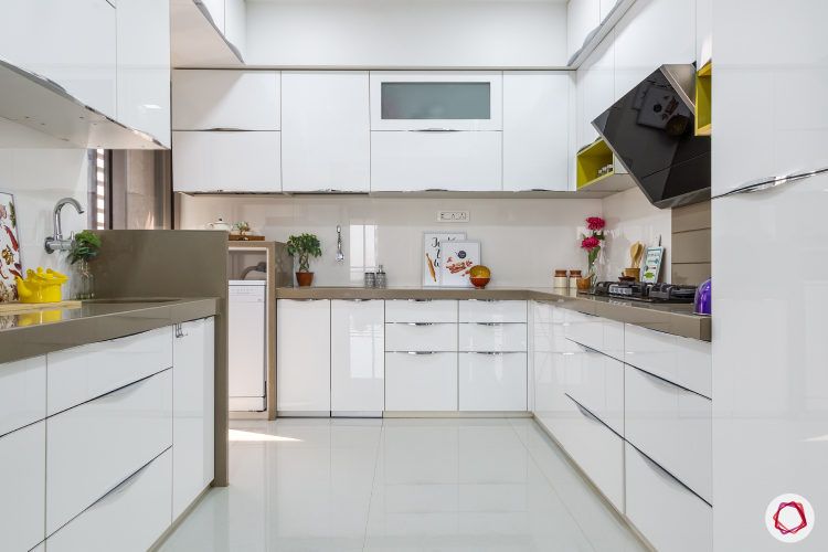 A Storage Friendly White Kitchen Design