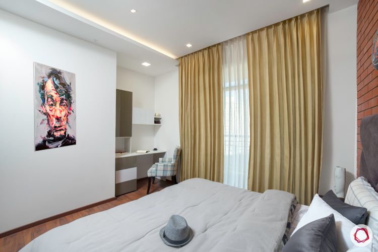 best interior design-curtains-study nook-wall art