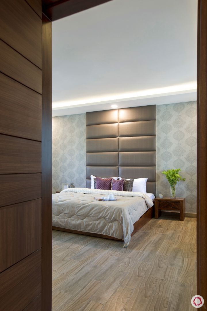 master-bedroom-headboard-wallpaper-side-table