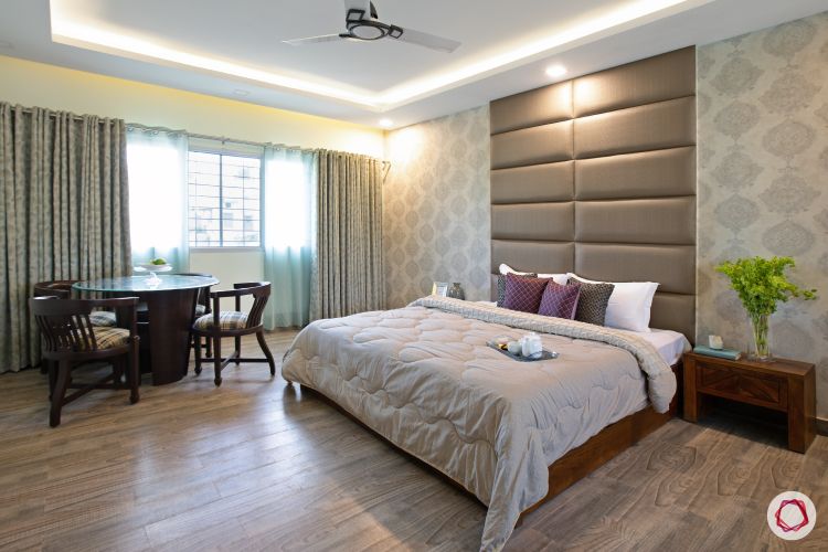 master-bedroom-headboard-wallpaper-side-table