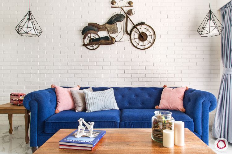 parineeti chopra-blue-sofa-bike-living-room-table