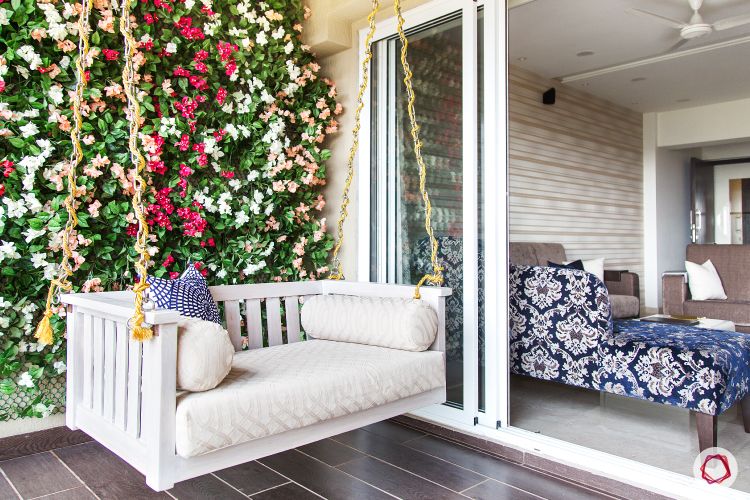 parineeti chopra-swing-vertical-garden-flowers-sofa-balcony