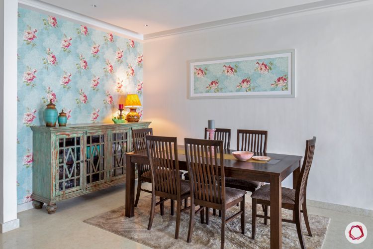 dining-room-floral-wallpaper-antique-furniture