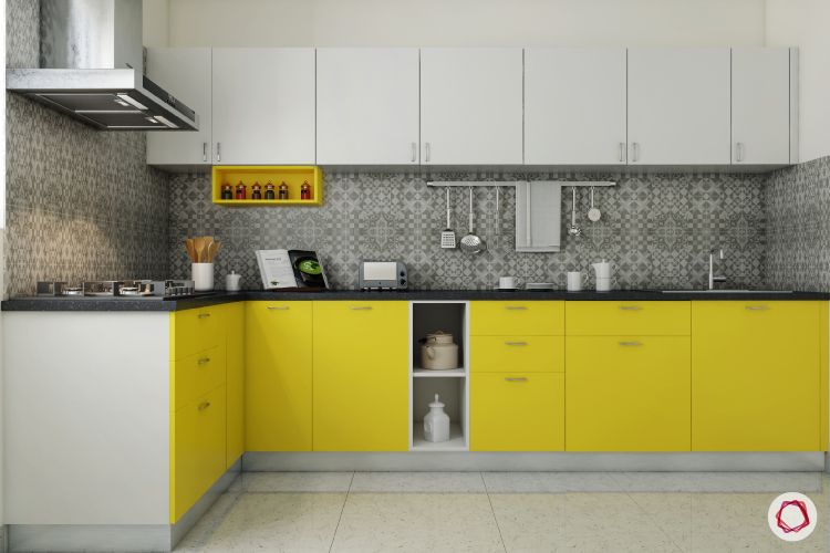 Acrylic vs Membrane Finish: L shaped kitchen design