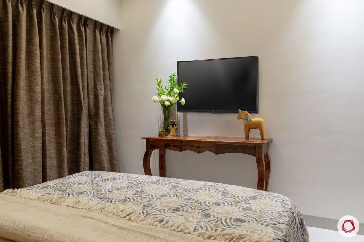 2BHK interior design ideas_guest room tv unit