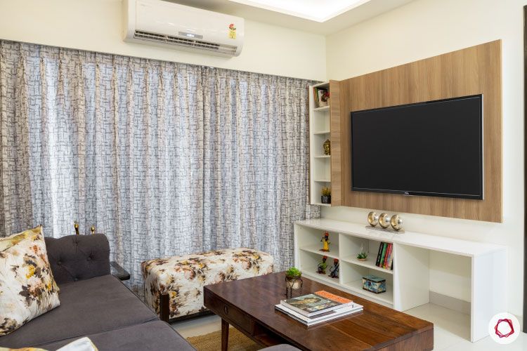 2BHK interior design ideas_living room tv unit