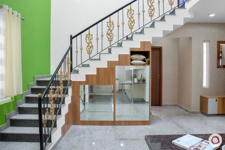 villas-in-bangalore-staircase-storage