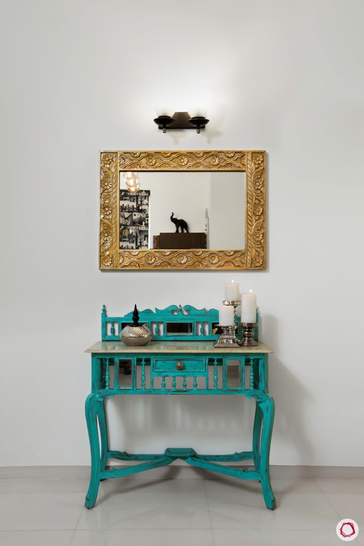 Indian home design_dining room console table