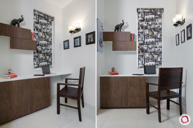 Indian home design_study corner