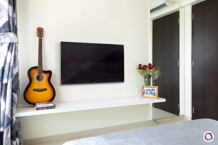 interior design ideas Indian style minimalist TV